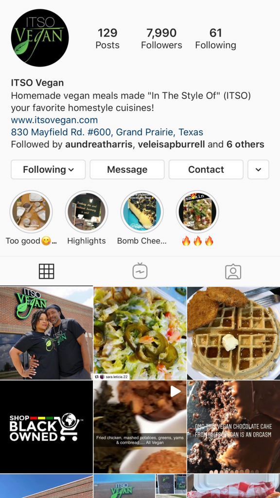 Jalisa Haggins BAS Media ITSO Vegan