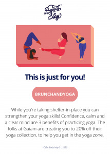 Gaiam promo email 1 yoga