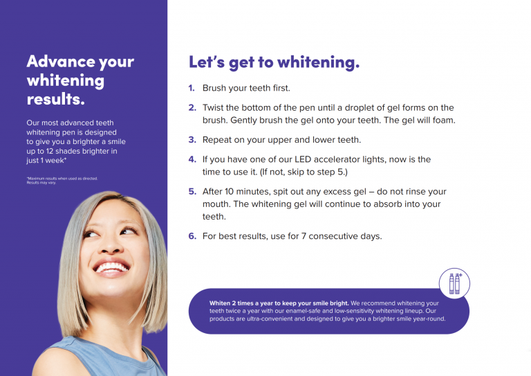 pro whitening gel product guide copy