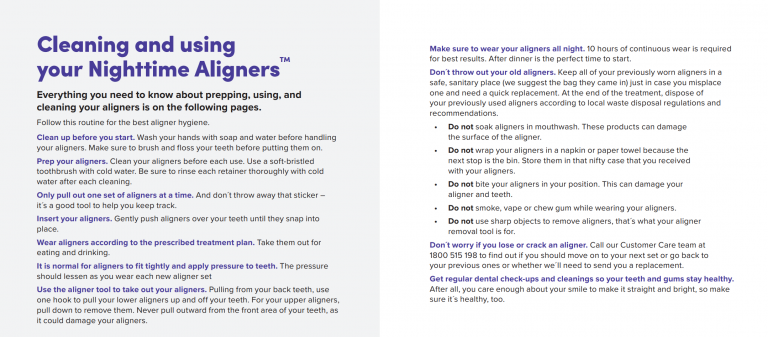 Caring for aligner guide 2