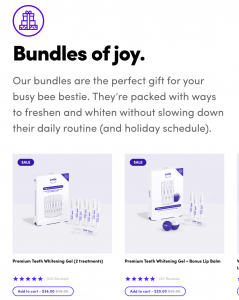 bundles of joy holiday landing category