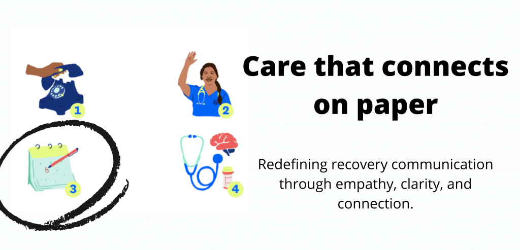 TOC care that connects on paper. clinical communications.