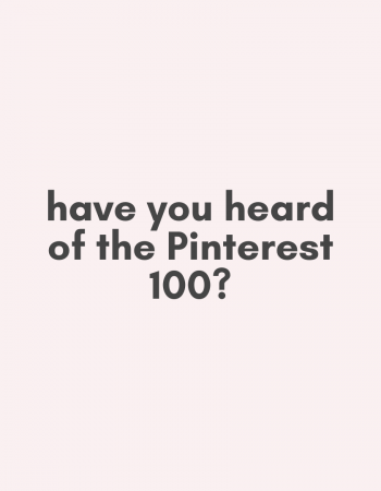 the blog pinterest 100